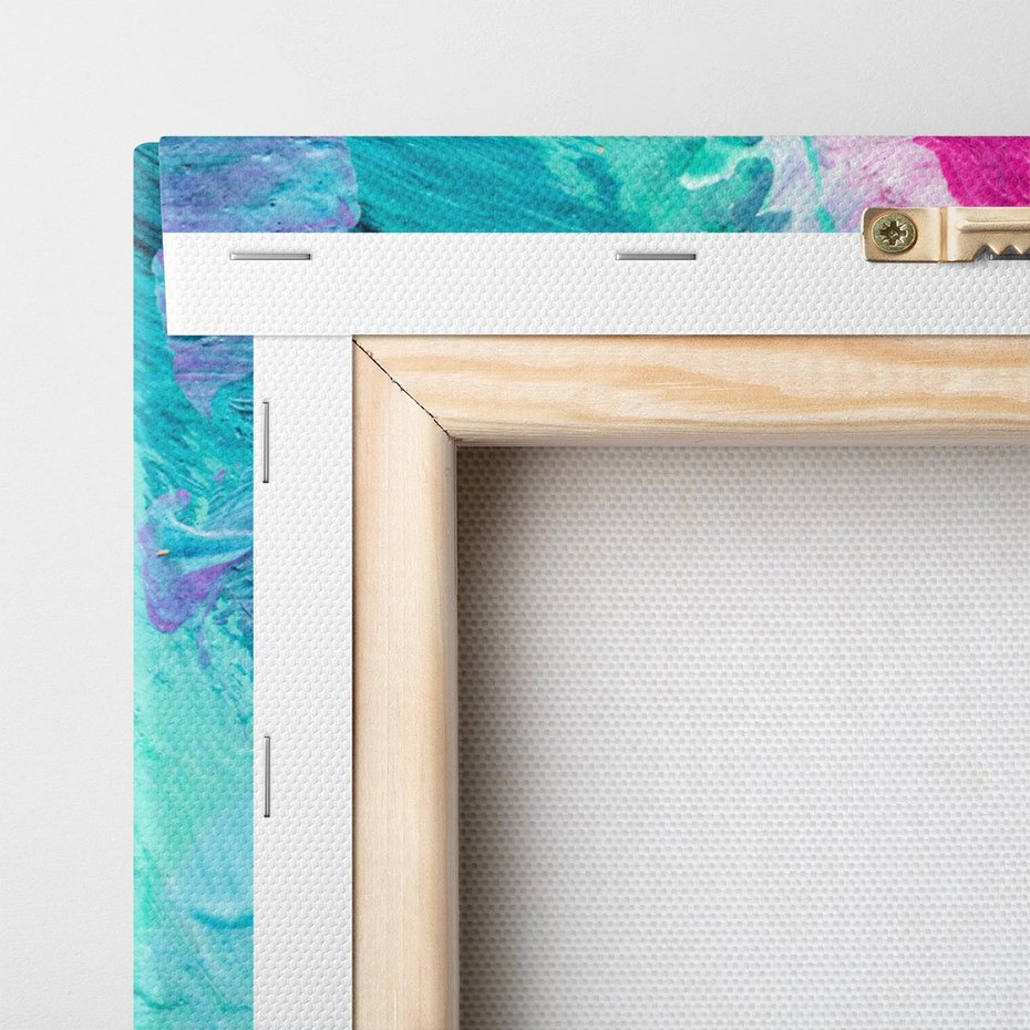 Obraz na płótnie 80x120 - Kolorowy rój wyobraźni - rozlane kolorowe farby olejne, abstrakcja