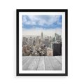 Plakat w ramie 50x70 - Nowojorska energia miejsca - Nowy Jork, miasto - rama czarna