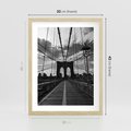 Plakat w ramie 30x40 - Most Nowoczesności - most, nowoczesny - rama drewno