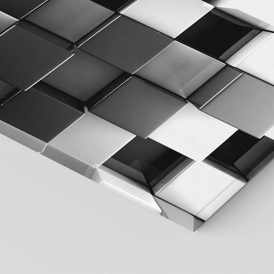 Obraz na płótnie 80x120 - Abstrakcyjna Szachownica: Gra Kolorów w 3D - 3D, abstrakcja