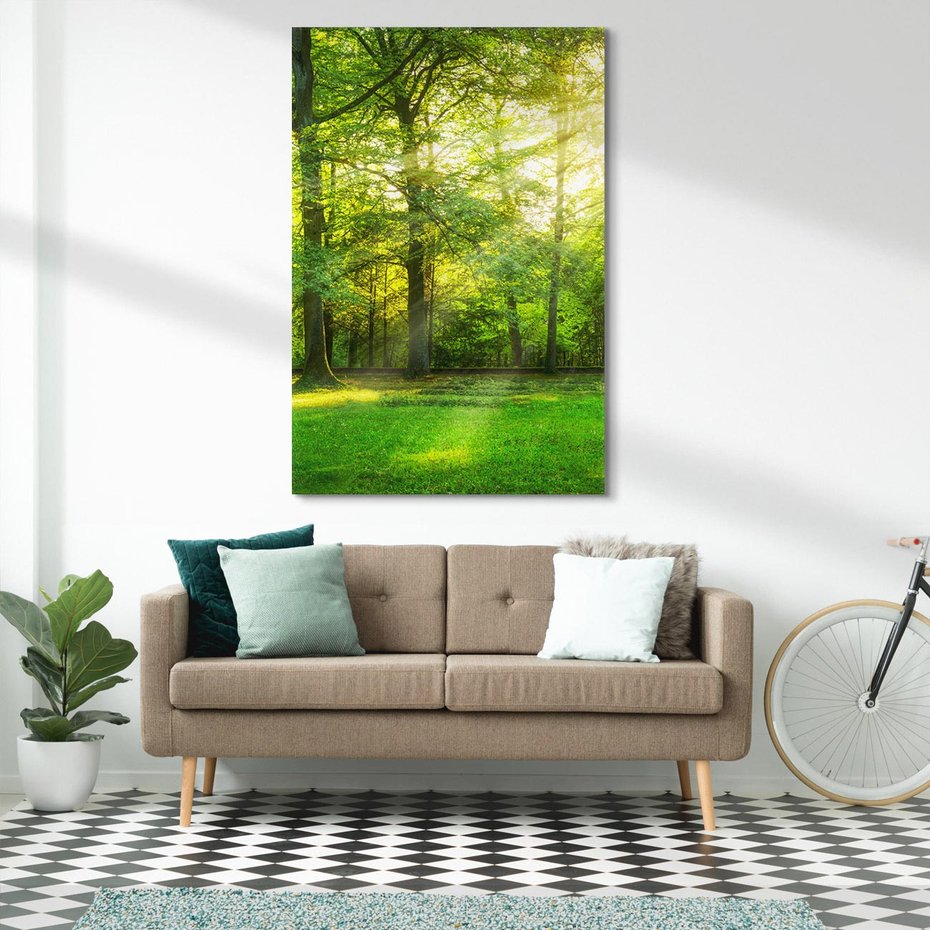 Obraz na płótnie 80x120 - Moc lasu - las, drzewa