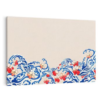 Obraz na płótnie 120x80 - Japońska Harmonia: Falujące Kwiaty - japonia, orientalne kwiaty wiśni