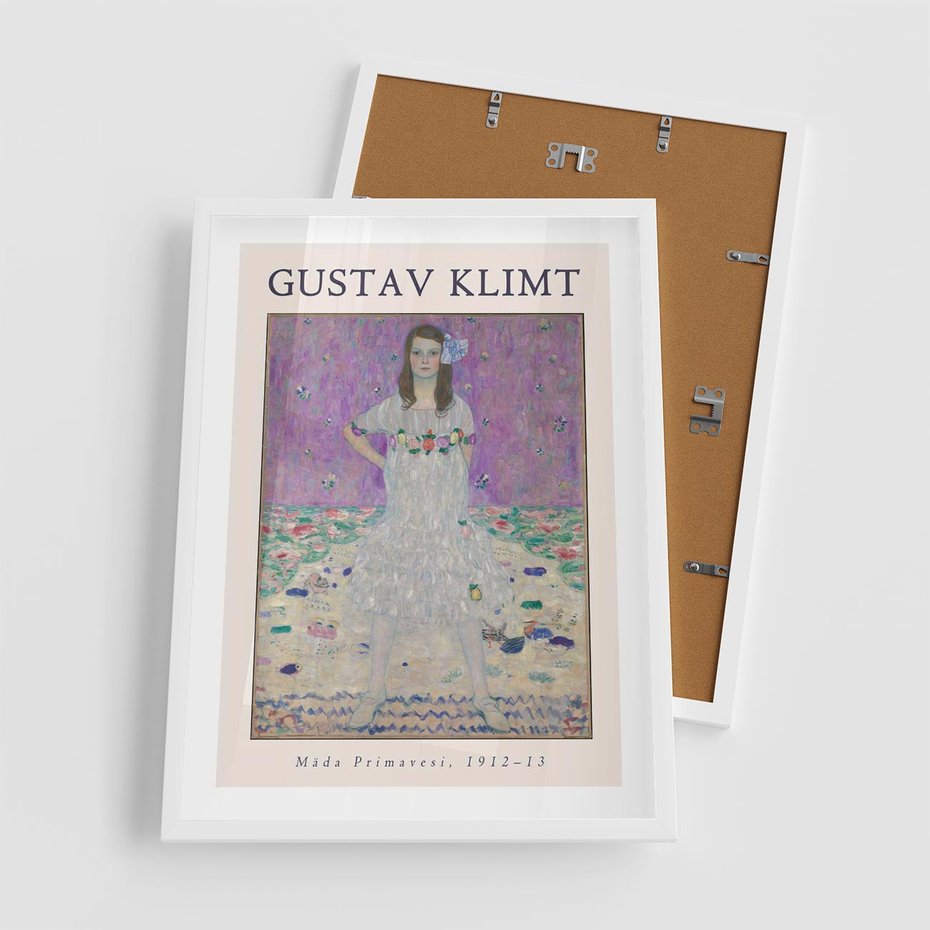 Plakat w ramie 50x70 - Gustav Klimt: Reprodukcja - reprodukcja, gustav klimt - rama biała