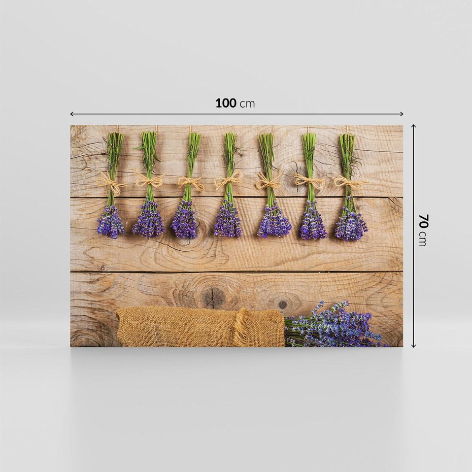 Obraz na płótnie 100x70 - Relaksacyjny urok lawendy w SPA - lawenda, SPA