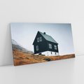 Obraz na płótnie 100x50 - Ciepło i Przytulność - skandynawski, domek