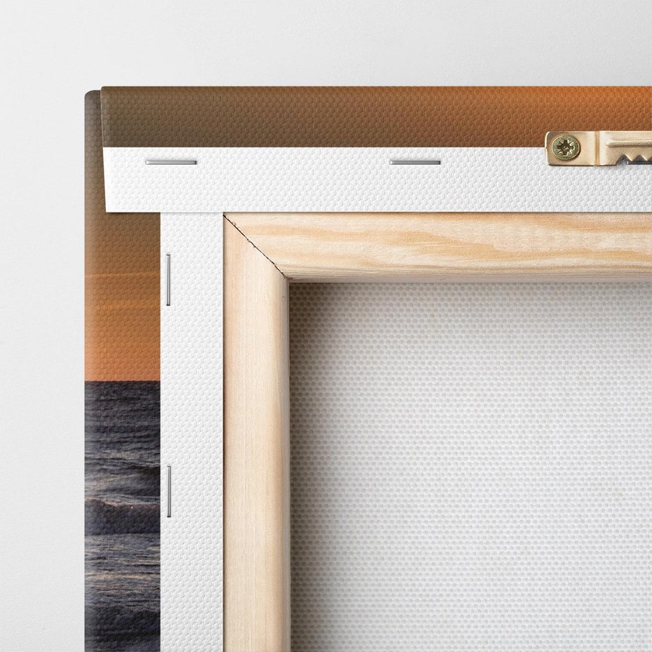 Obraz na płótnie 60x60 - Zachód Słońca Nad Morzem - zachód słońca,