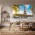 Obraz na płótnie 70x50 - Romantyczny Paryż pod Wieżą Eiffla - Paryż, Wieża