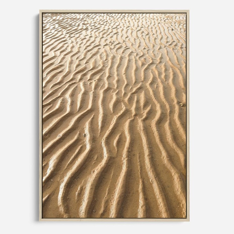 Obraz w ramie 80x120 - Piasek i Nieskończoność - pustynia, piasek - rama drewno