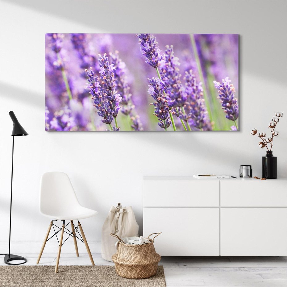 Obraz na płótnie 120x60 - Urok lawendy - lawenda, kwiaty