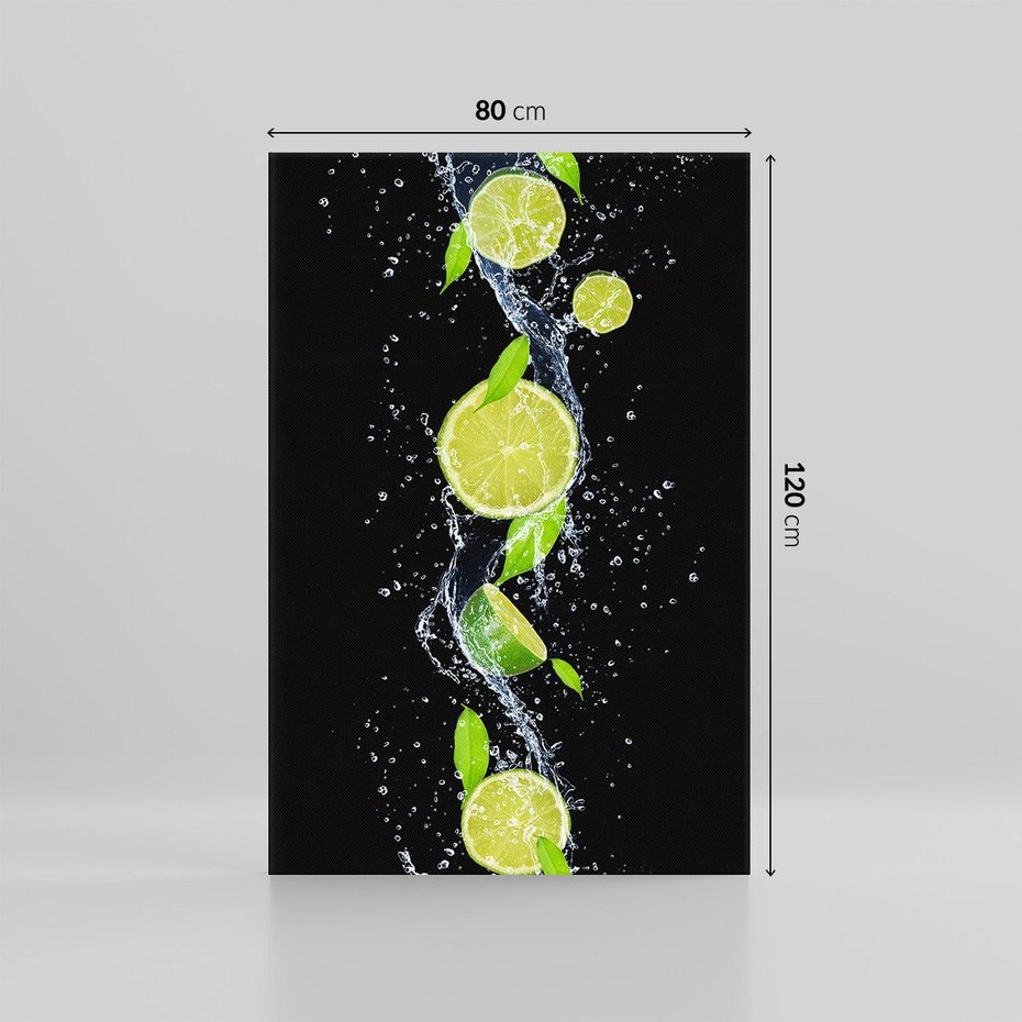 Obraz na płótnie 80x120 - Świeżość Cytrusów - limonki, cytryny