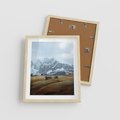 Plakat w ramie 40x50 - Odkryj Ich Urok - góry, skandynawia - rama drewno