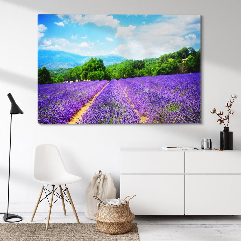 Obraz na płótnie 120x80 - Prowansalska Lawenda - lawenda, prowansja