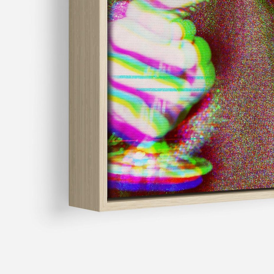 Obraz w ramie 80x80 - Zakochani na Kliszy - zdjecie, stara prześwietlona klisza - rama drewno