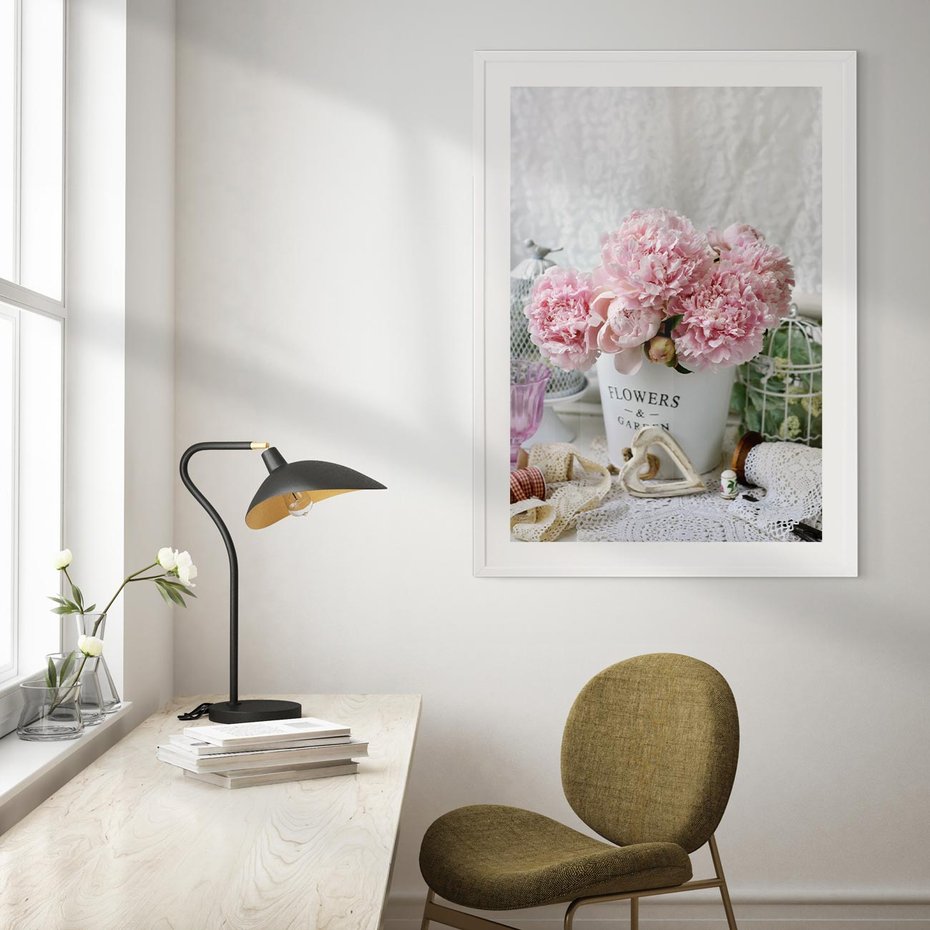 Plakat bez ramy 30x40 - Miłość w powietrzu - kwiaty, romantyczne