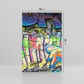 Obraz na płótnie 50x70 - Kolorowy wyraz - graffiti
