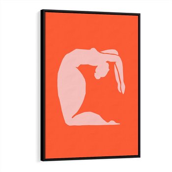 Obraz w ramie 50x70 - Antyczna Godzina - abstrakcja, kobieca sylwetka - rama czarna