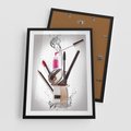 Plakat w ramie 50x70 - Moda, makijaż i relaks - moda, makijaż - rama czarna