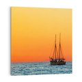 Obraz na płótnie 40x40 - Statek na oceanie - statek, morze