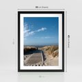 Plakat w ramie 30x40 - Boho na Plaży - plaża, pomost - rama czarna