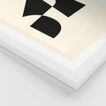 Plakat w ramie 40x50 - Rozświetlony Cień - abstrakcyjna sztuka, geometria - rama biała