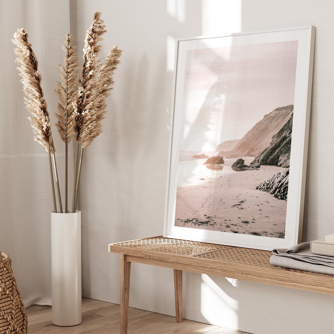 Plakat bez ramy 40x50 - Przybrzeżna Piękność - klify, skały nad morzem