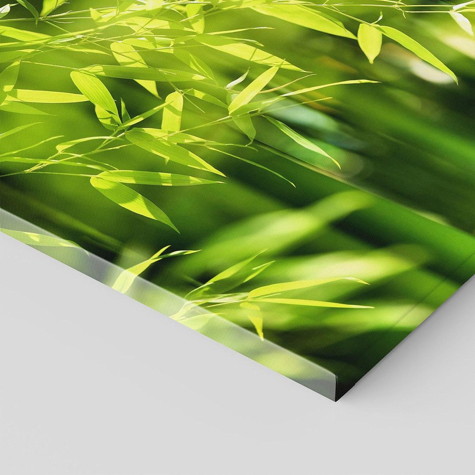 Obraz na płótnie 120x80 - Spokój bambusowego lasu SPA - bambus, drzewa
