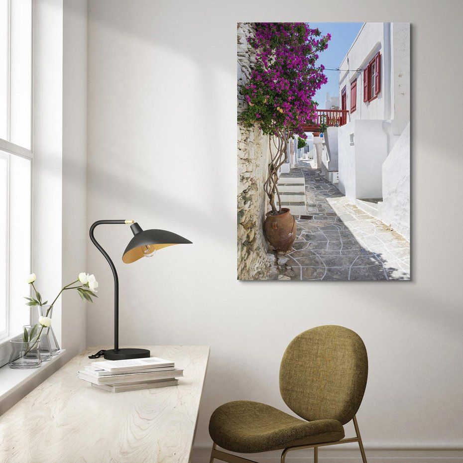 Obraz na płótnie 80x120 - Perspektywiczna Uliczka: Miejski Labirynt - uliczka, perspektywa