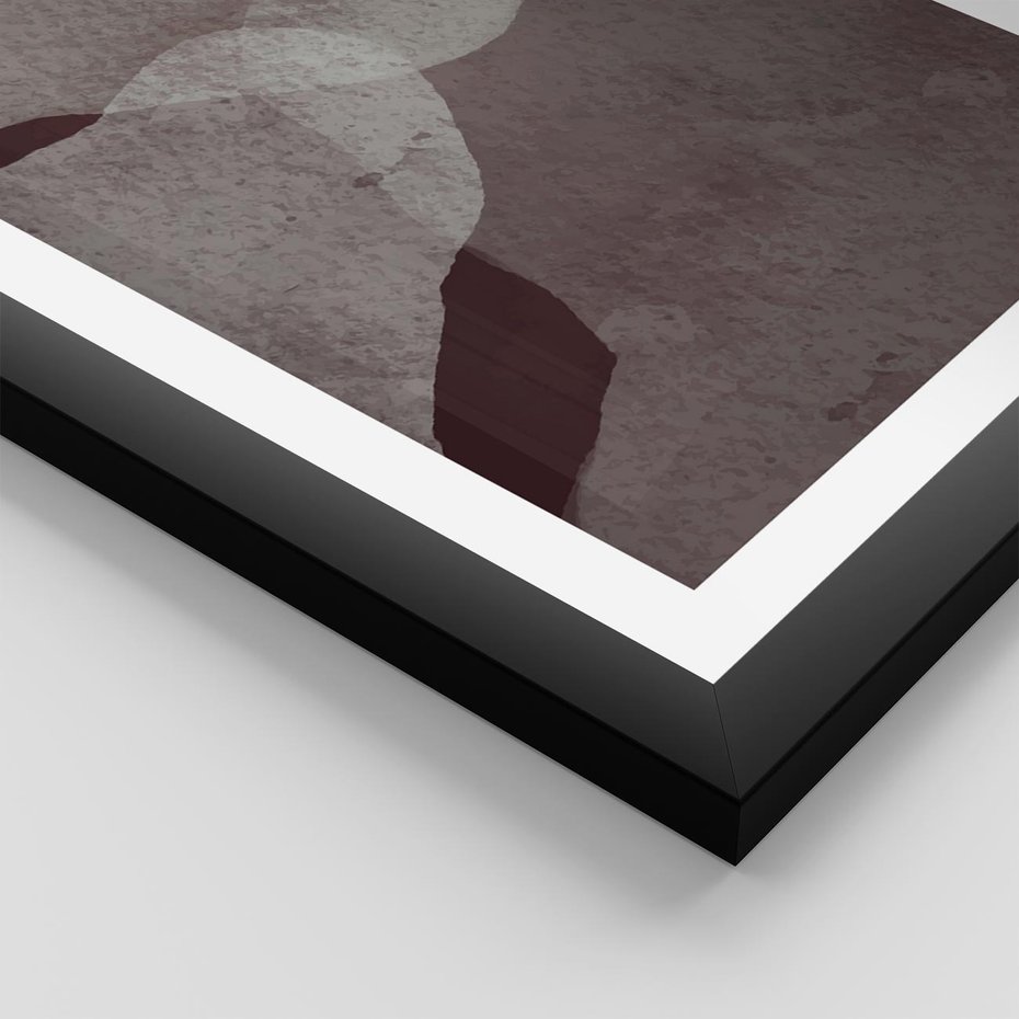 Plakat w ramie 40x50 - Obce Odcienie - mroczny plakat, nowoczesne wnętrza - rama czarna