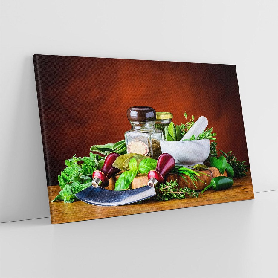 Obraz na płótnie 120x80 - Kulinarna przygoda - do kuchni, przyprawy