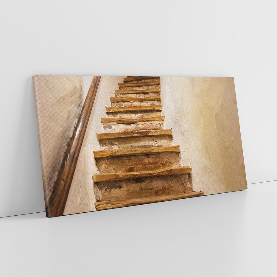 Obraz na płótnie 120x60 - Schody Wymiarów - schody, tunel