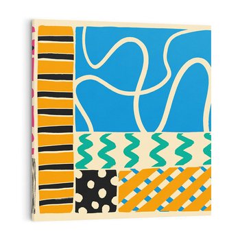 Obraz na płótnie 40x40 - Etno Boho - etno ornamenty, boho klimat