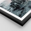 Plakat w ramie 30x40 - Stary Kościół w Górach - stary kościół, ruiny - rama czarna