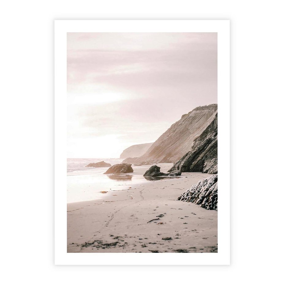 Plakat bez ramy 40x50 - Przybrzeżna Piękność - klify, skały nad morzem