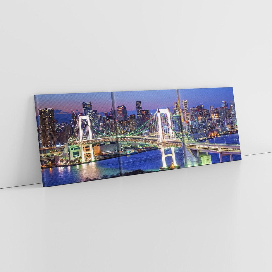 Obraz na płótnie 150x50 - Spotkanie Tradycji i Nowoczesności - Tokio, Japonia