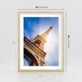 Plakat w ramie 30x40 - Eiffla - ikona Paryża - Eiffla, Paryż - rama drewno