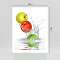 Plakat bez ramy 40x50 - Jabłkowa Fantazja - owoce, jabłka