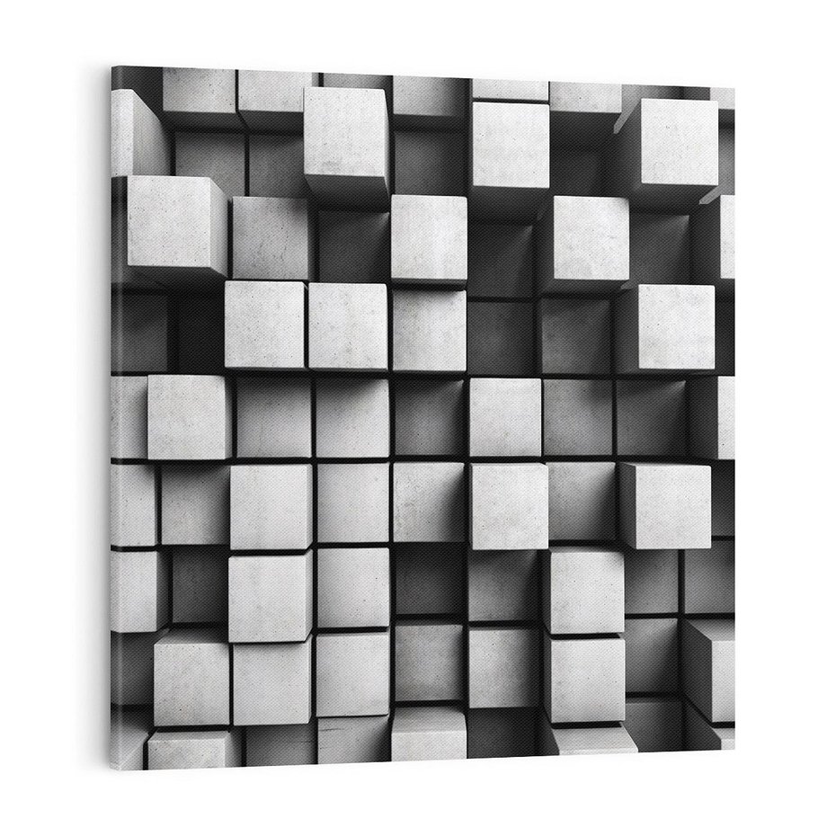 Obraz na płótnie 30x30 - Abstrakcyjne 3D kwadraty - 3D, abstrakcja