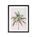 Plakat w ramie 30x40 - Błogość Tropików - palma, tropiki - rama czarna