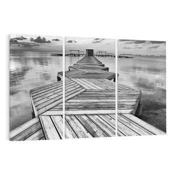 Obraz na płótnie 120x80 - Pomost nad Morzem - pomost, morze