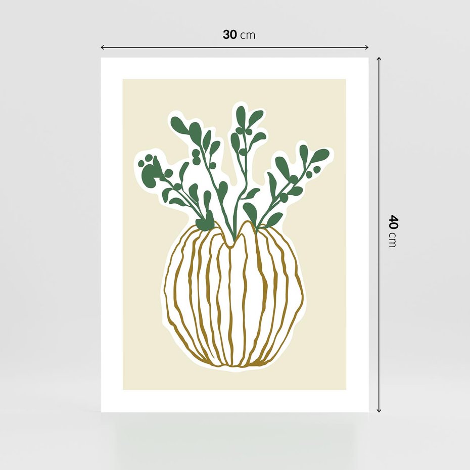 Plakat bez ramy 30x40 - Przenikające Formy - abstrakcyjny plakat, kwiaty