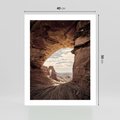 Plakat bez ramy 40x50 - Kanionowy Labirynt - pustynia, skały