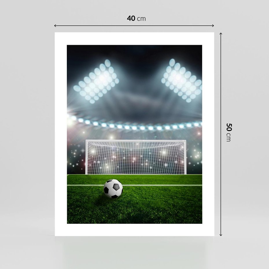 Plakat bez ramy 40x50 - Strzał do bramki - piłka, nożna