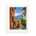 Plakat w ramie 40x50 - Tropienie Nieskończoności - uliczka, perspektywa - rama biała