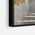 Obraz w ramie 50x50 - Malowane impresje zmysłów - abstrakcyjne plamy, linie - rama czarna