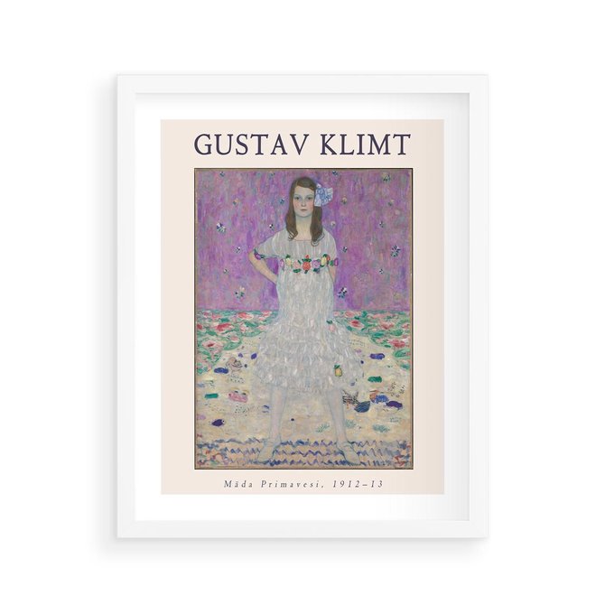 Plakat w ramie 40x50 - Gustav Klimt: Reprodukcja - reprodukcja, gustav klimt - rama biała