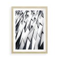 Plakat w ramie 50x70 - Geometryczna Nowoczesność - nowoczesna architektura, gemetryszne formy - rama drewno