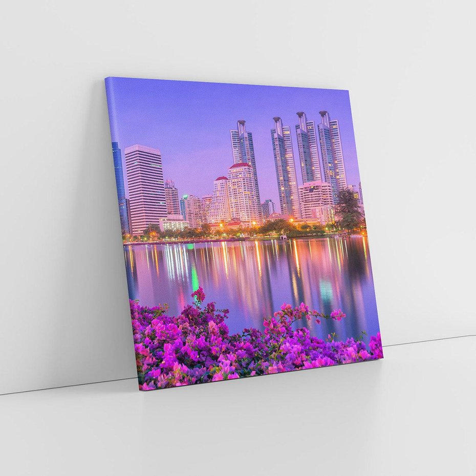 Obraz na płótnie 60x60 - Tajemnicza Azja - Bangkok, Azja