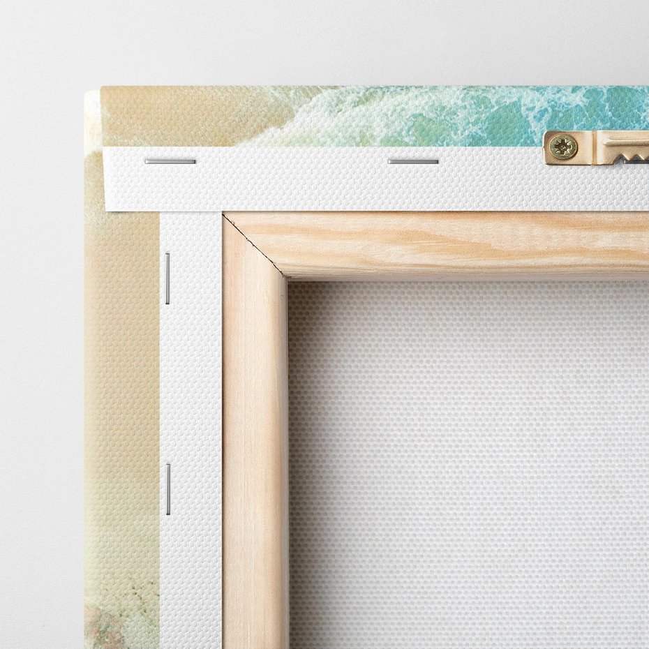 Obraz na płótnie 30x30 - Turkusowe Skrzydła - morze, plaża