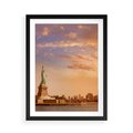 Plakat w ramie 50x70 - Statua wolności w Nowym Jorku - Nowy Jork, statua - rama czarna