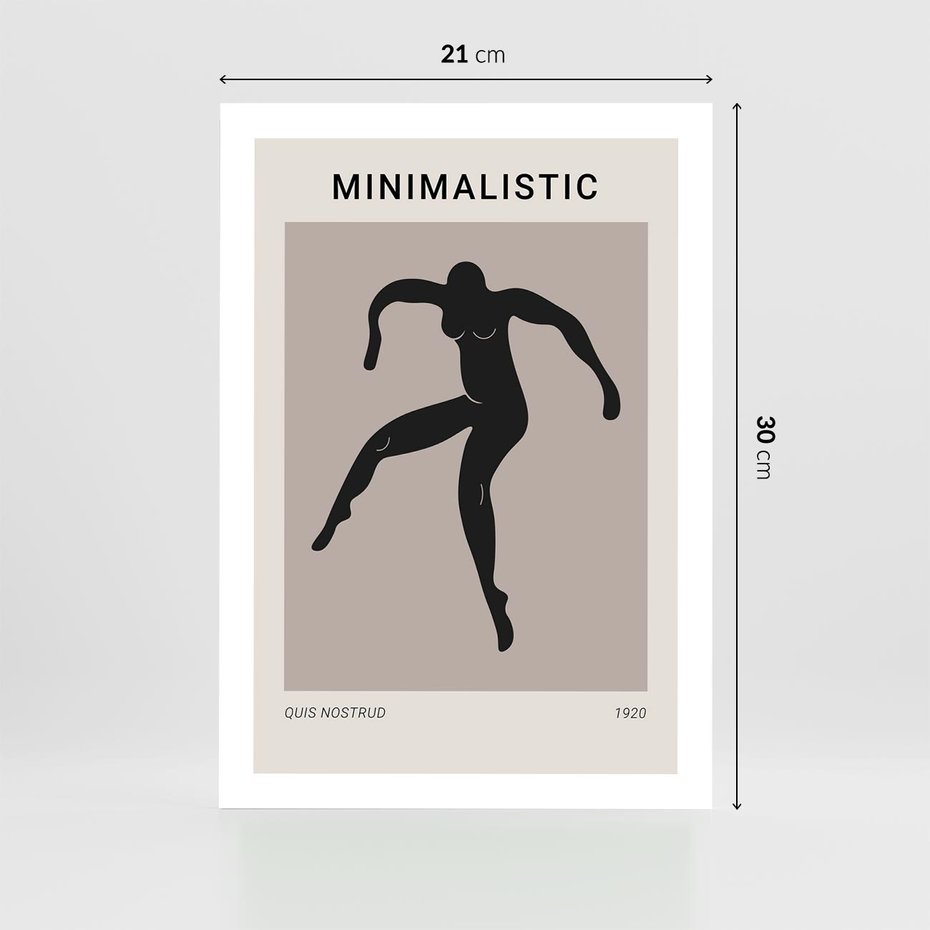 Plakat bez ramy 21x30 - Sztuka Nowoczesności: Minimalistyczny Plakat - modern art, minimalistyczny plakat